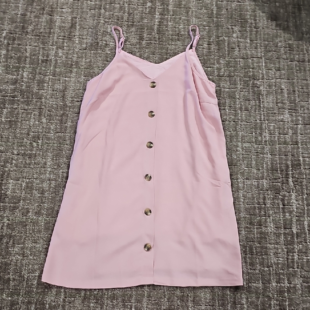 Pink Button-Down Dress